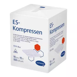 ES-KOMPRESSEN mittesteriilne 10x10 cm 8-suunaline, 100 tk