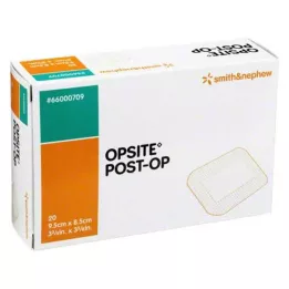 OPSITE Post-OP 8,5x9,5 cm Seos individuaalselt steriilne, 20x1 tk