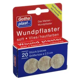 GOTHAPLAST Haavahooldus pehme fliis 2,5 cm, 20 tk