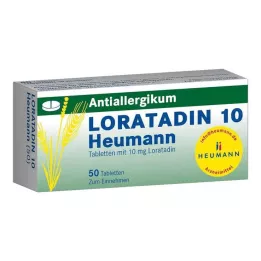 LORATADIN 10 Heumanni tabletti, 50 tk