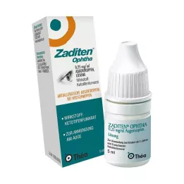 ZADITEN ophtha 0,25 mg/ml silmatilgad, 1X5 ml