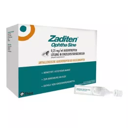 ZADITEN ophtha sine 0,25 mg/ml silmatilgad ühekordne annus, 50 tk