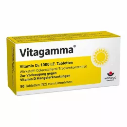 VITAGAMMA Vitamiin D3 1000 IU tabletid, 50 tk