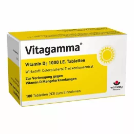 VITAGAMMA Vitamiin D3 1000 IU tabletid, 100 tk