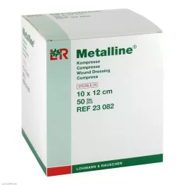 METALLINE Kompressid 10x12 cm steriilsed, 50 tk