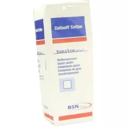CUTISOFT Cotton Kommpr. 5x5 cm, 100 tk