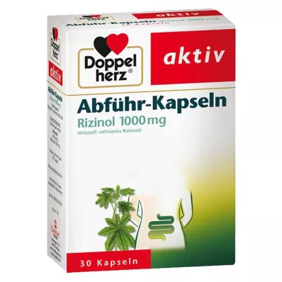 DOPPELHERZ Lahtistavad kapslid Rizinol 1000 mg, 30 tk