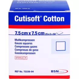 CUTISOFT puuvilla steriil, 25x2 tk