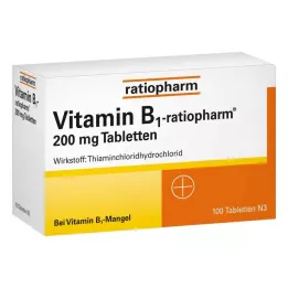 VITAMIN B1-RATIOPHARM 200 mg tabletid, 100 tk