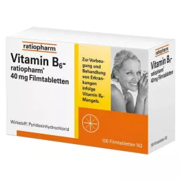 VITAMIN B6-RATIOPHARM 40 mg õhukese polümeerikattega tabletid, 100 tk