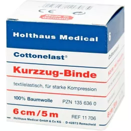 KURZZUGBINDE Cottonelast 6 cmx5 m, 10 tk