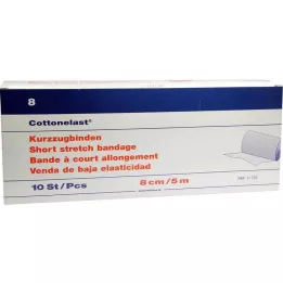 KURZZUGBINDE Cottonelast 8 cmx5 m, 10 tk