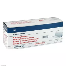 KURZZUGBINDE Cottonelast 10 cmx5 m, 10 tk