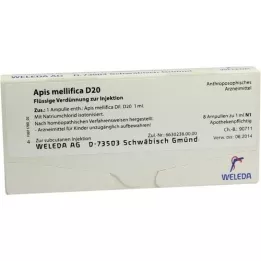 APIS MELLIFICA d 20 ampulli, 8 tk
