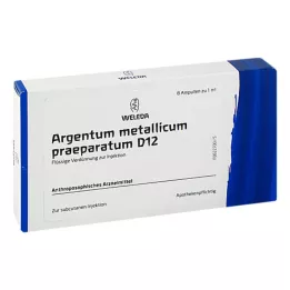 ARGENTUM METALLICUM praeparatum D 12 ampulli, 8 tk