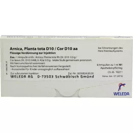 ARNICA PLANTA Tota D 10/Cor D 10 AA ampullid, 8x1 ml