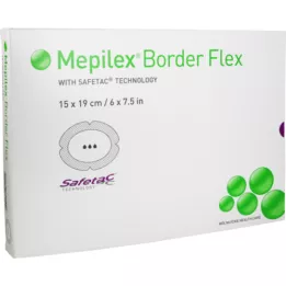 Mepilex Border Flex Foam Associes Adhesly 15x19 cm, 5 tk