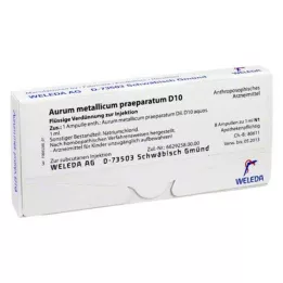 AURUM METALLICUM PRAEPARATUM D 10 ampulli, 8 tk