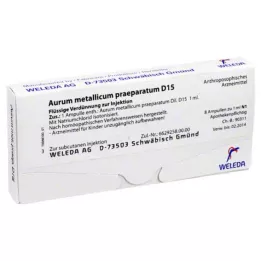 AURUM METALLICUM PRAEPARATUM d 15 ampulli, 8 tk