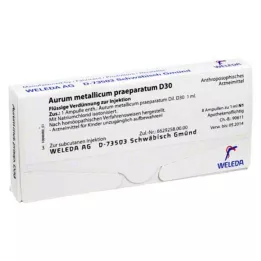 AURUM METALLICUM PRAEPARATUM D 30 ampullid, 8 tk