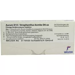 AURUM D 10/Strophanthus Kombe d 6 aa ampullid, 8x1 ml