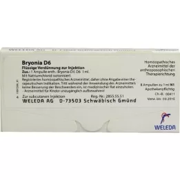 BRYONIA d 6 ampulli, 8x1 ml