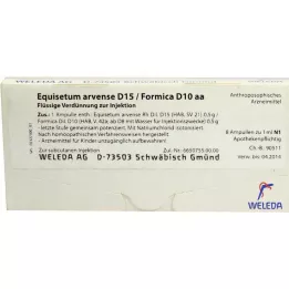 EQUISETUM ARVENSE D 15/Formica D 10 aa ampullid, 8X1 ml