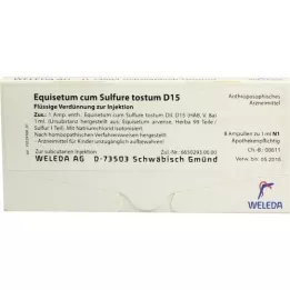 EQUISETUM CUM Vääl -tostum D 15 ampullid, 8x1 ml