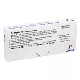 GENCYDO 3% süstelahus, 8 tk