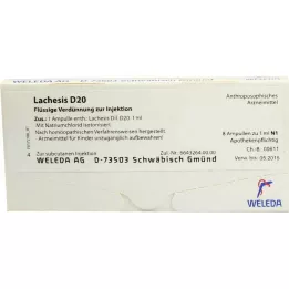 LACHESIS D 20 ampullid, 8X1ml
