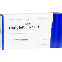 OXALIS FOLIUM RH D 3 ampullid, 8x1 ml