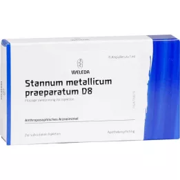 STANNUM METALLICUM Praeparatum D 8 ampullid, 8x1 ml
