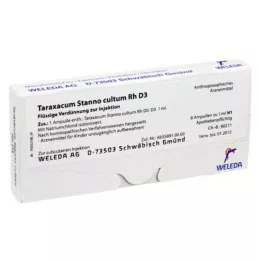 TARAXACUM STANNO cultum RH D 3 ampullid, 8X1 ml