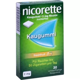 NICORETTE 2 mg värske puuvilja närimiskumm, 30 tk