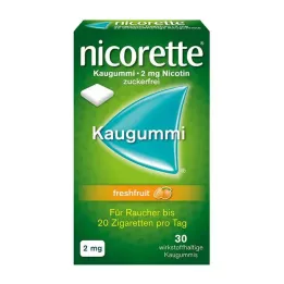 NICORETTE 2 mg värske puuvilja närimiskumm, 30 tk