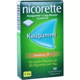 NICORETTE 4 mg värskefruit Kaugummi, 30 tk