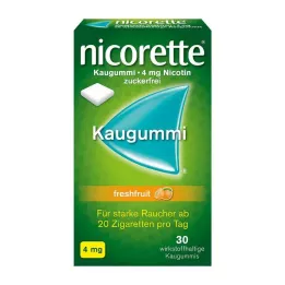 NICORETTE 4 mg värske puuvilja närimiskummi, 30 tk