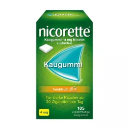NICORETTE 4 mg värskefruit Kaugummi, 105 tk