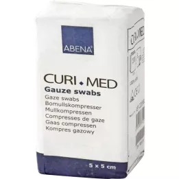 VLIESKOMPRESSEN mittesteriilne 5x5 cm 4 kihti, 50x100 tk