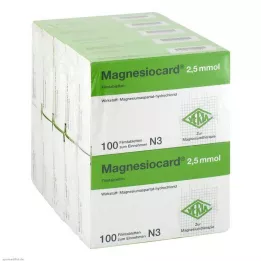 MAGNESIOCARD 2,5 mmol õhukese polümeerikattega tabletid, 10X100 tk
