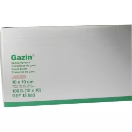 GAZIN Marli komp. 10x10 cm steriilne 16-kihiline, 10x10 tk