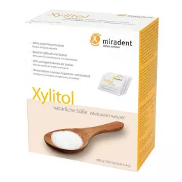 Miradent ksülitool suhkru asenduspulber kotikesed, 100x4 g