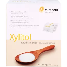 MIRADENT Ksülitooli suhkruasendaja pulbri kotikesed, 100X4 g