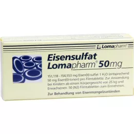 EISENSULFAT Lomapharm 50 mg õhukese polümeerikattega tabletid, 50 tk