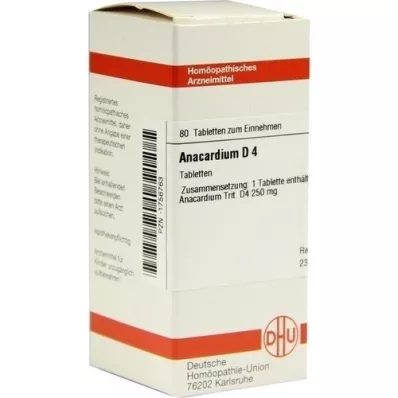 Anacardium D 4, 80 tk