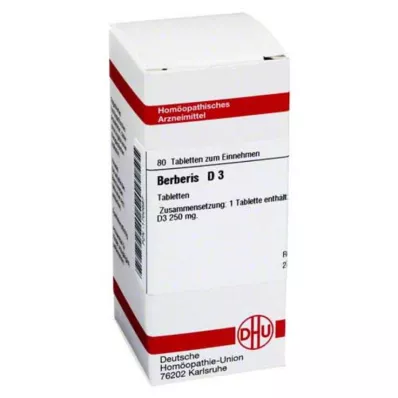 BERBERIS D 3 tabletti, 80 tk