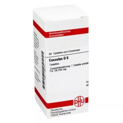 COCCULUS D 6 tabletti, 80 tk COCCULUS D 6 tabletti, 80 tk