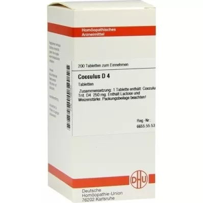 COCCULUS D 4, 200 tk