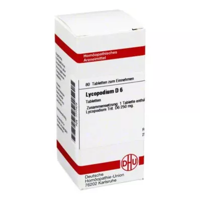 LYCOPODIUM D 6 tabletti, 80 tk