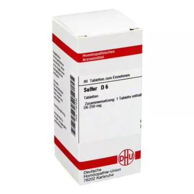 SULFUR D 6 tabletti, 80 tk